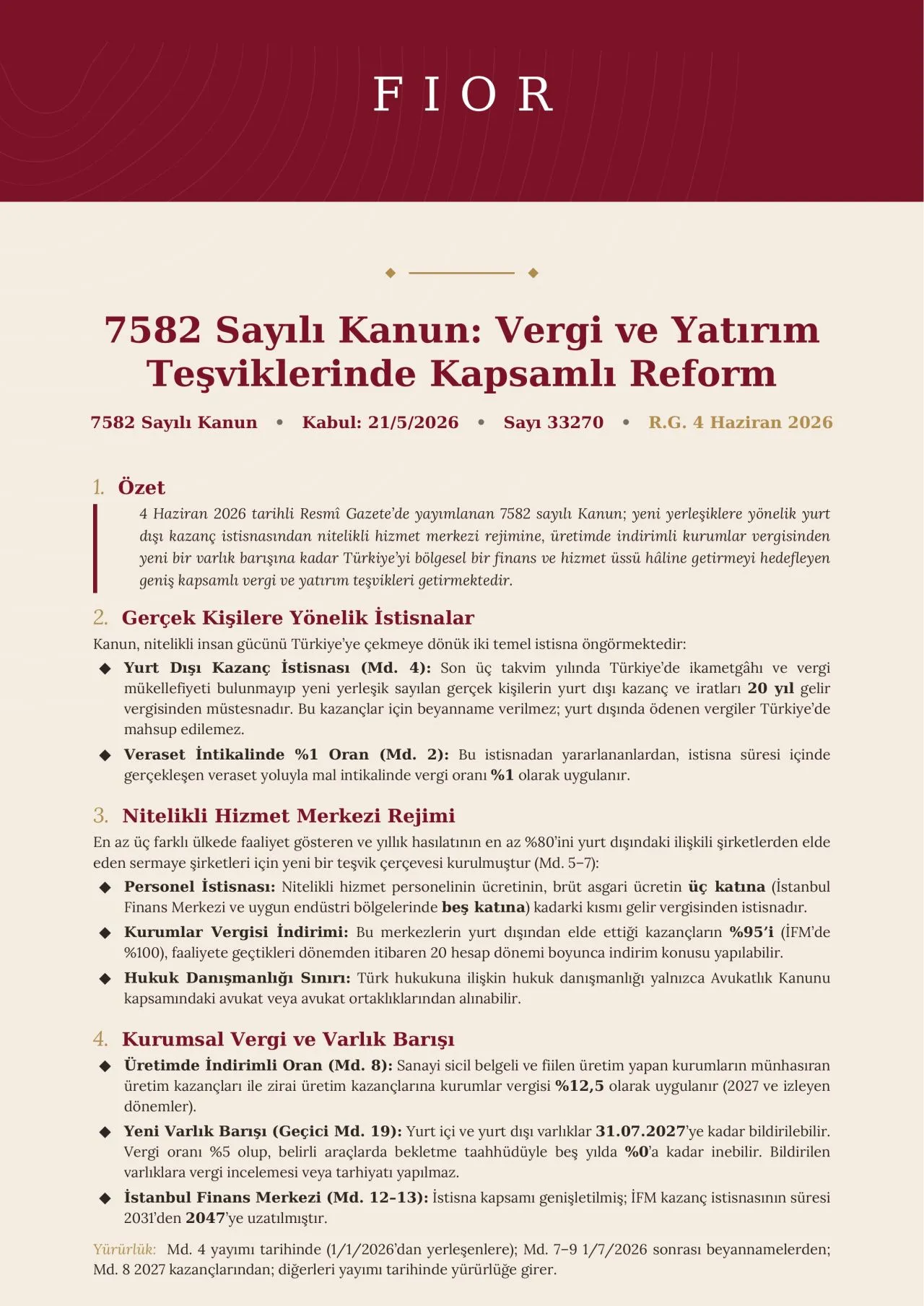 Law No. 7582: Comprehensive Reform of Tax and Investment Incentives image 1