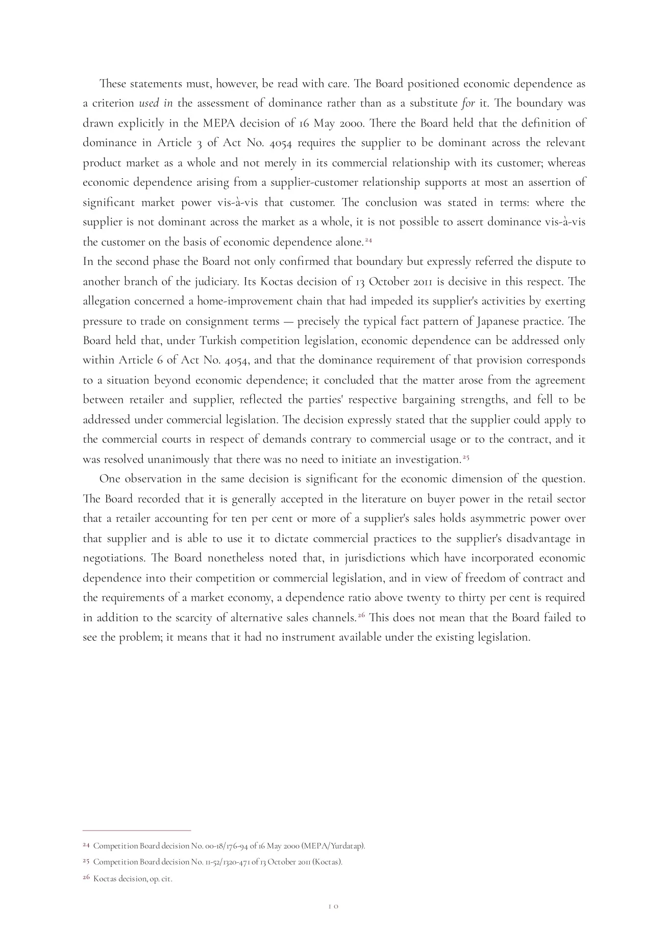 Abuse of a Superior Bargaining Position: The Japanese Antimonopoly Law’s Supply-Chain Approach and Its Adaptability to Turkish Law image 11