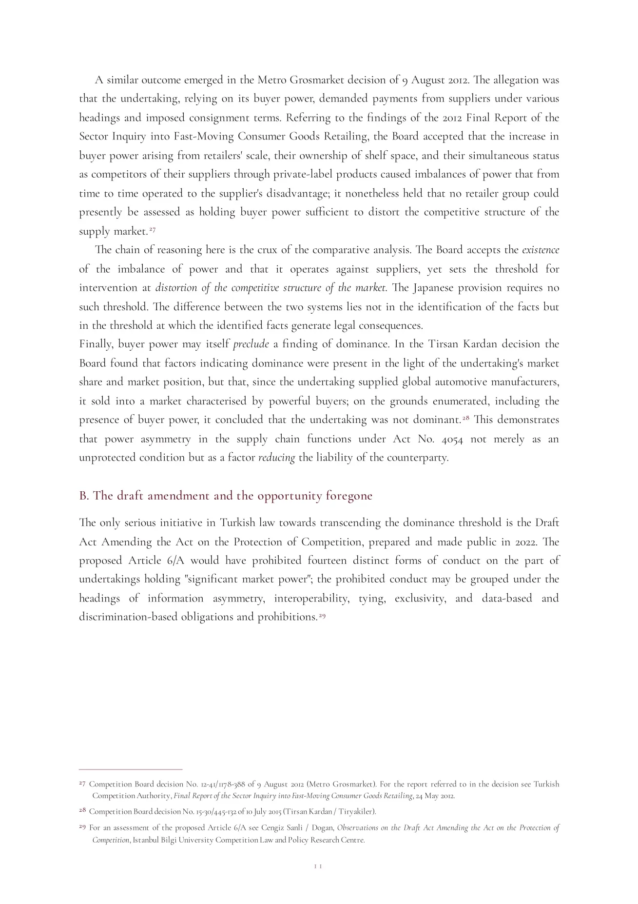 Abuse of a Superior Bargaining Position: The Japanese Antimonopoly Law’s Supply-Chain Approach and Its Adaptability to Turkish Law image 12