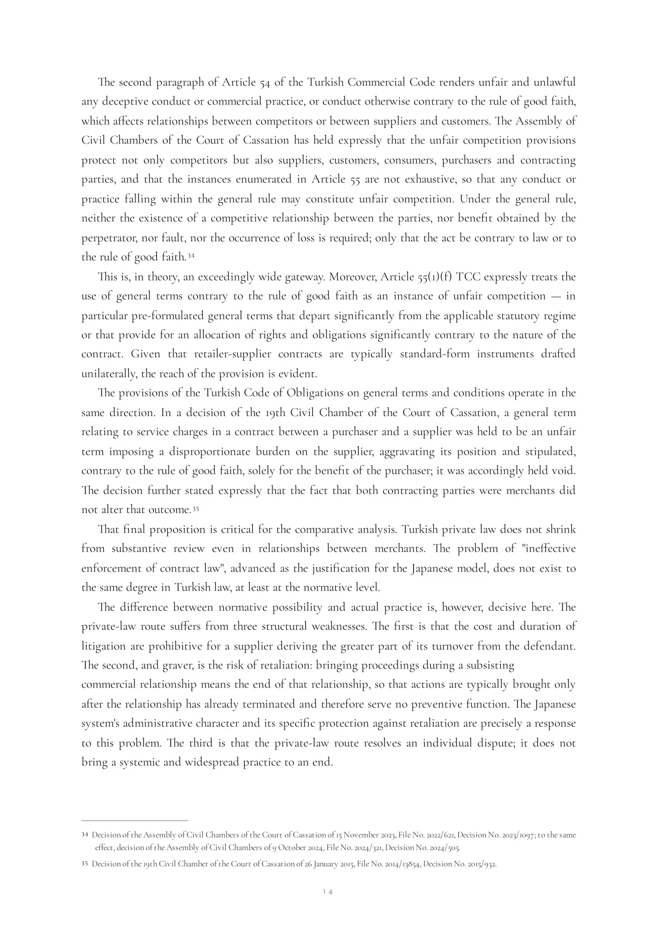 Abuse of a Superior Bargaining Position: The Japanese Antimonopoly Law’s Supply-Chain Approach and Its Adaptability to Turkish Law image 15