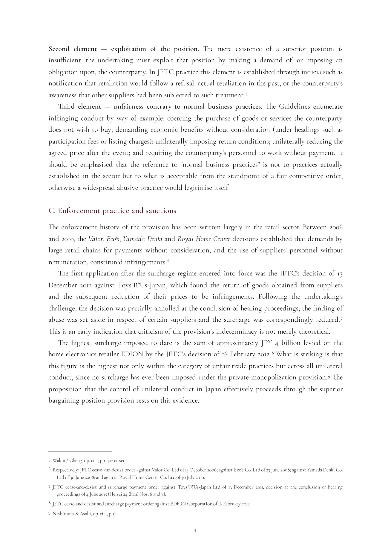 Abuse of a Superior Bargaining Position: The Japanese Antimonopoly Law’s Supply-Chain Approach and Its Adaptability to Turkish Law image 5