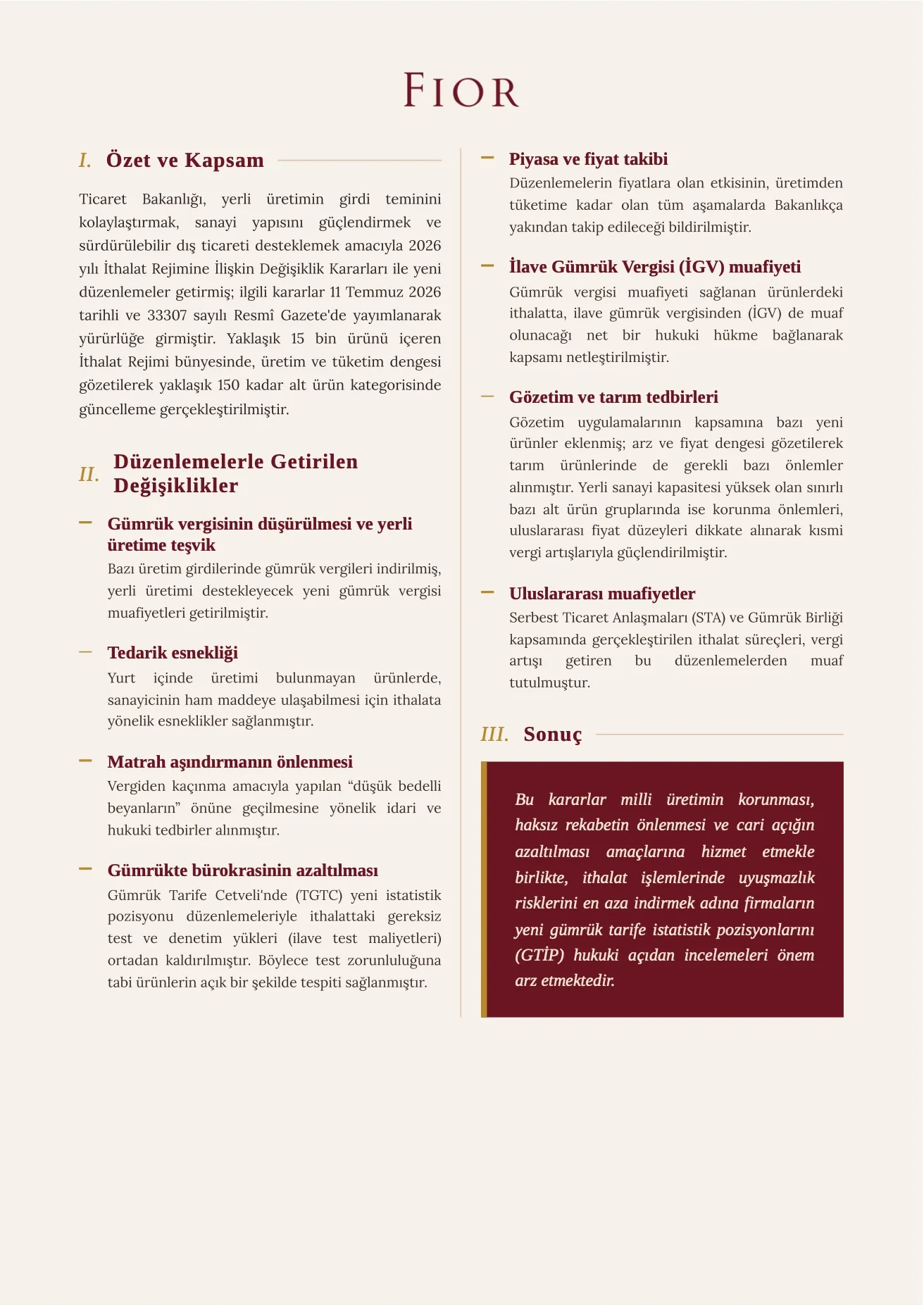 A Comprehensive Revision of the Import Regime image 2