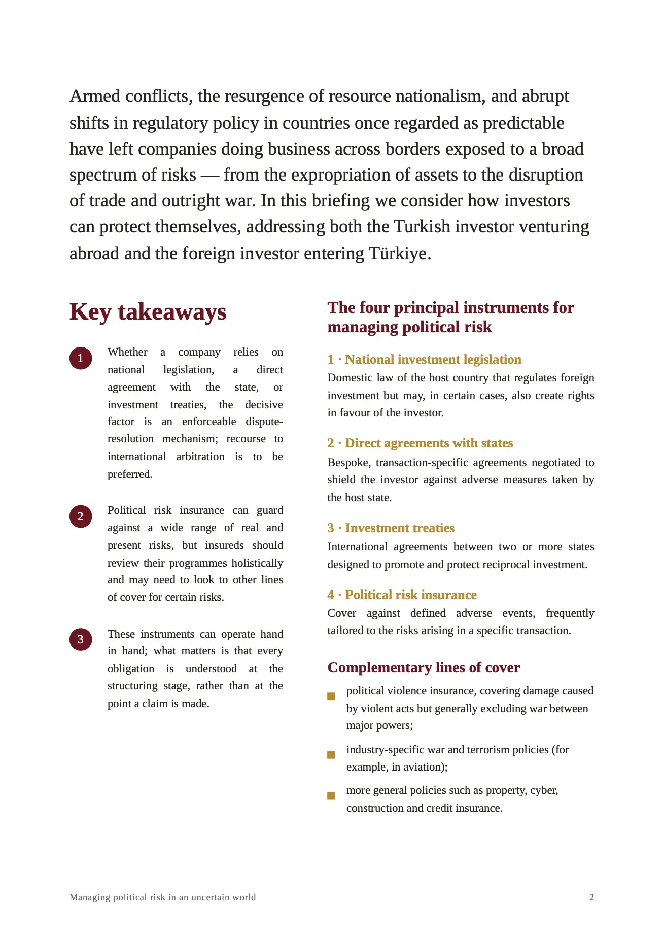 Managing Political Risk in an Uncertain World image 2
