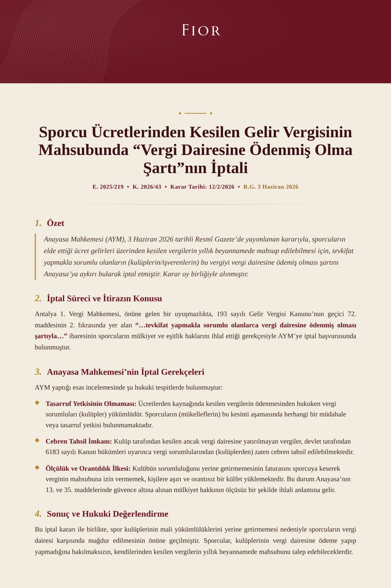Sporcu Ücretlerinden Kesilen Gelir Vergisinin Mahsubu görseli 1